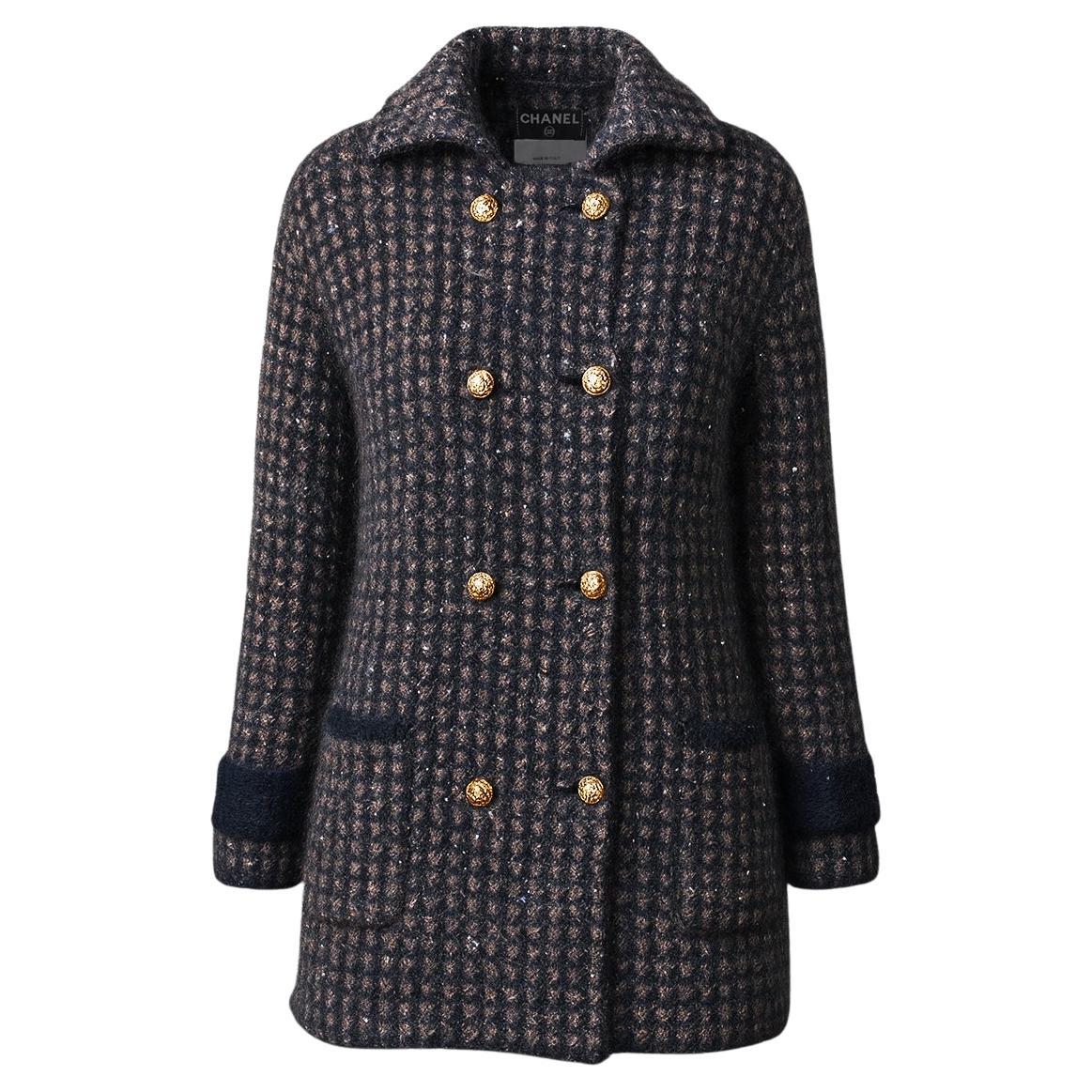 CHANEL 11K$ Relic CC Eagle Buttons Sequin Jacket 38 FR