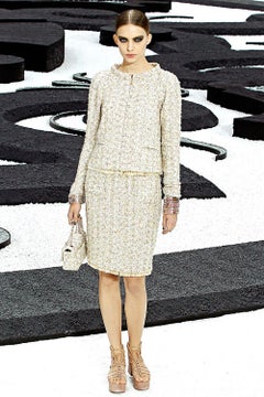 Chanel 11K$ Star Sequin Lesage Tweed Jacket 36 FR