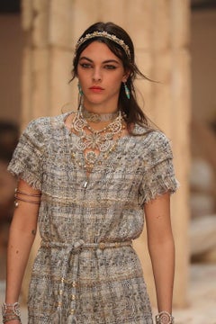 CHANEL 11K$ Vittoria Ceretti Estilo Lesage Chaqueta Tweed Vestido 38 FR
