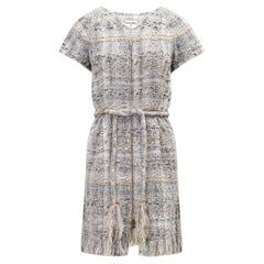 CHANEL 11K$ Vittoria Ceretti Style Lesage Tweed Jacket Dress 38 FR