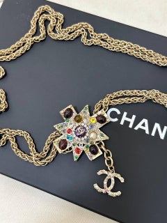 Chanel 11P Multicolor Maltese Cross Necklace - 2011 Collection