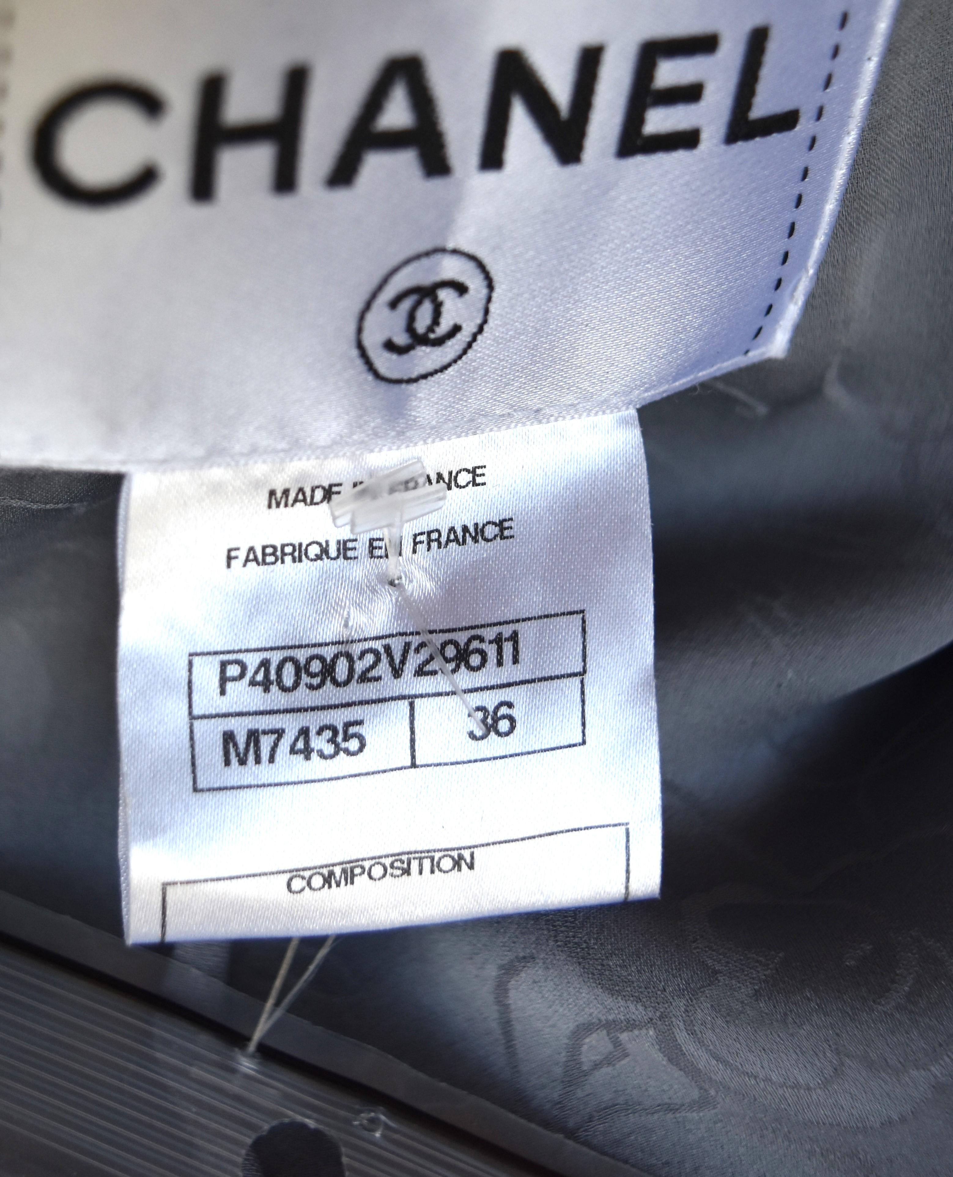 Chanel 11p Spring 2011 $6780 Crystal Embellished Jacket 36 For Sale 3