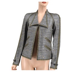 Chanel 11p Frühjahr 2011 $6780 Kristallverzierte Jacke 36