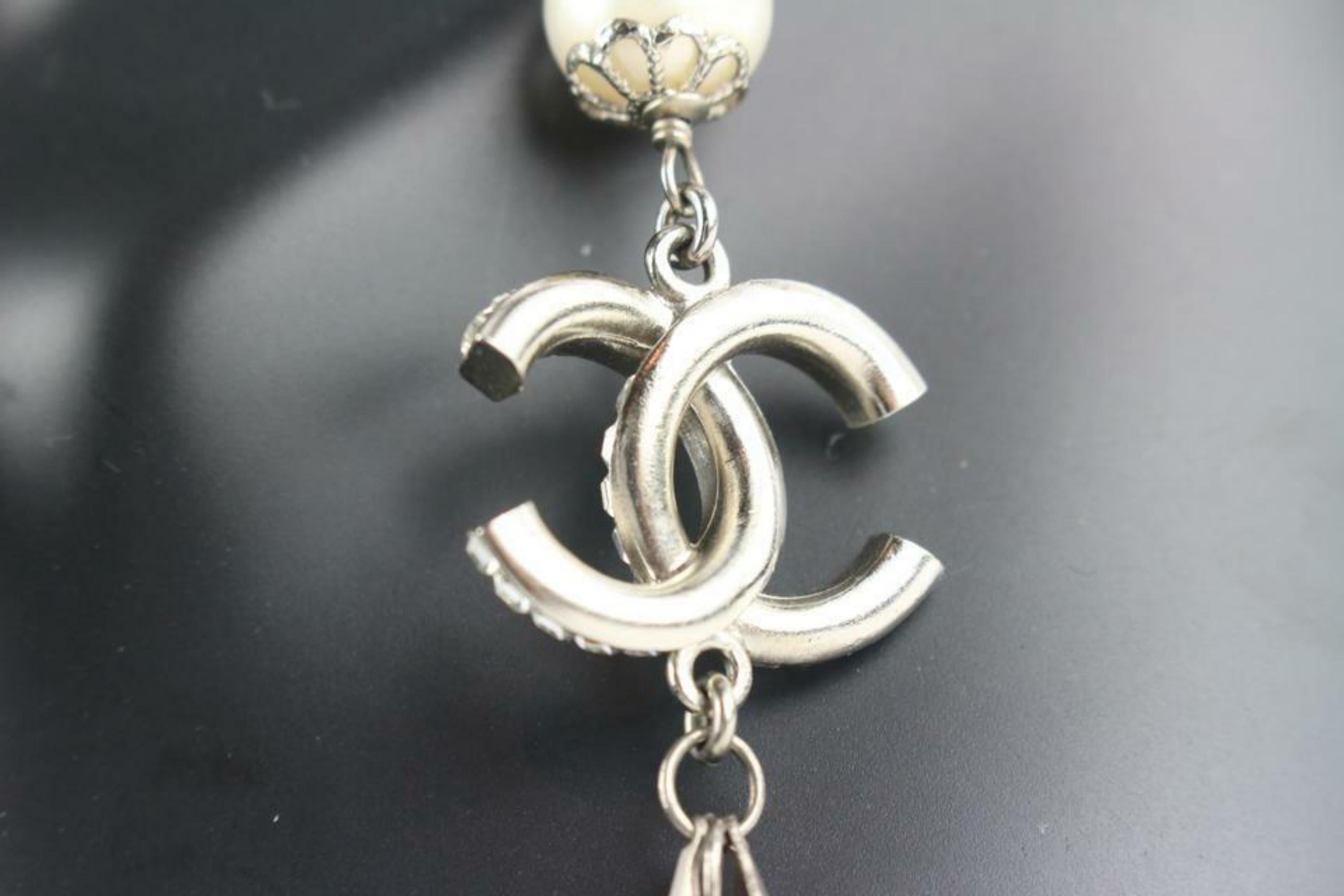 Chanel 12C Blue Stone CC Chain Necklace 2cc123a For Sale 4