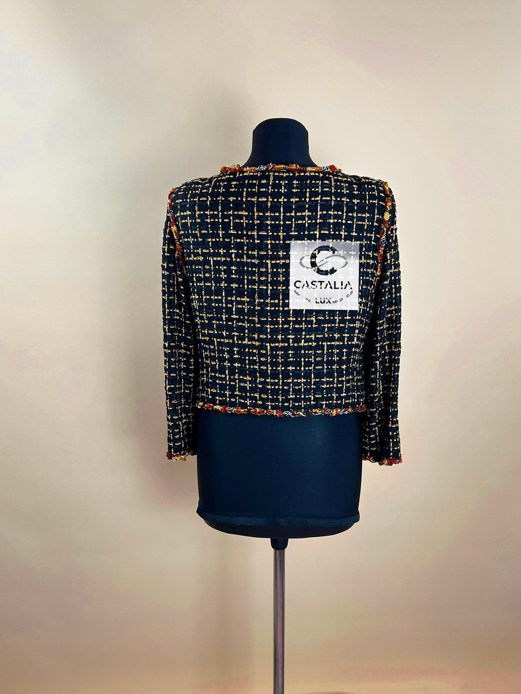 Chanel 12K$ Black Ribbon Tweed Jacket 38 FR 3