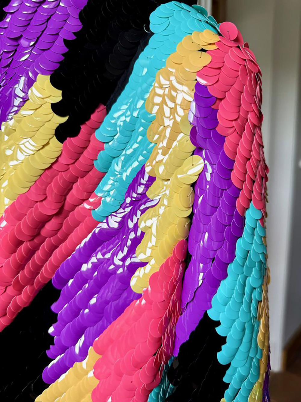 Chanel 12K$ Collectors 2001 Giacca bomber con paillettes 42 FR in vendita 4