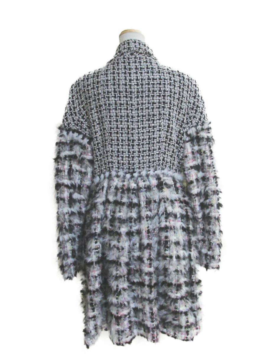 Chanel 12K Fluffy Fantasy Tweed Runway Coat For Sale 4