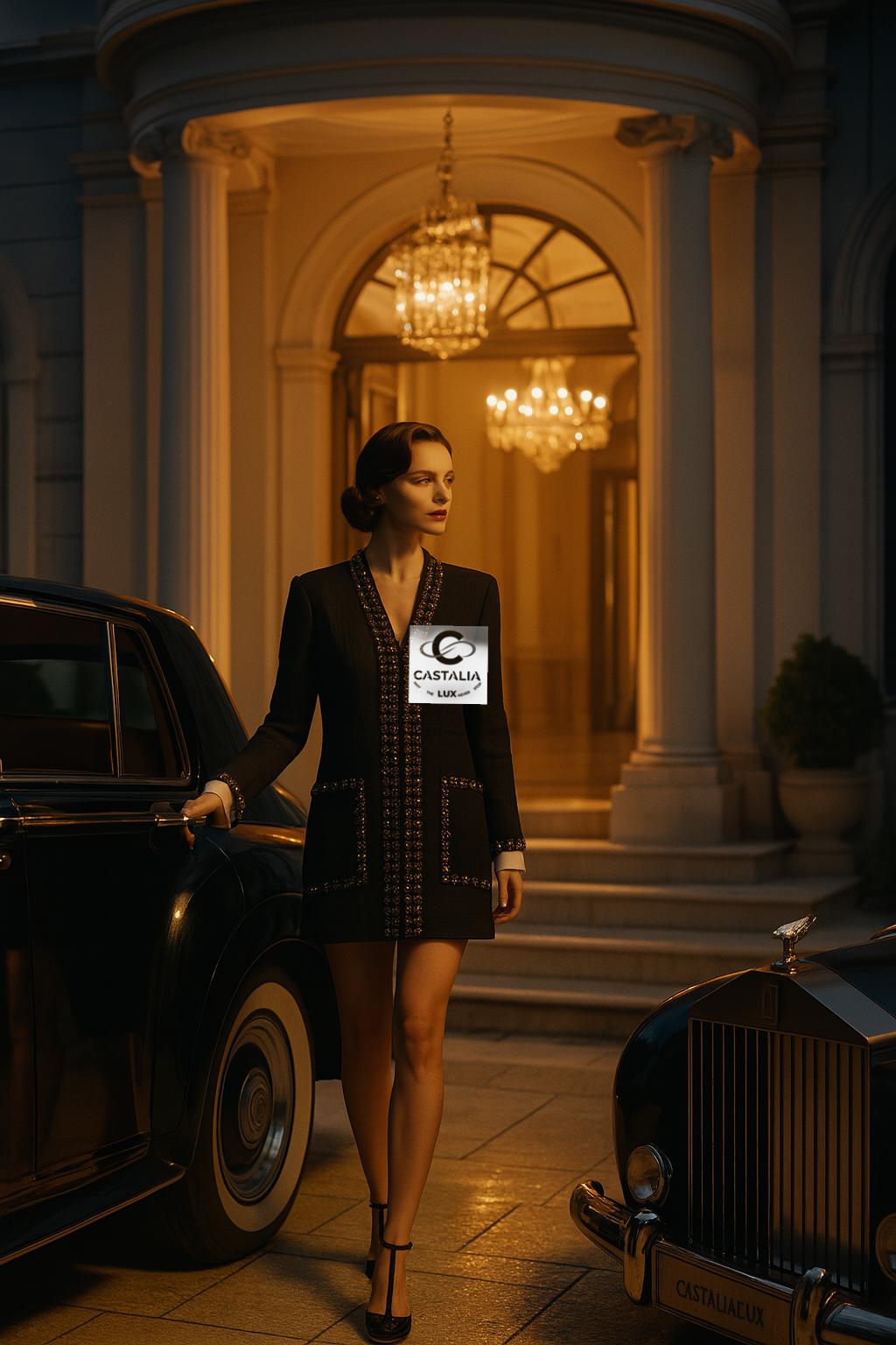 Nero Chanel 12K$ Iconic Paris / Cosmopolite Giacca in tweed nero 44 FR in vendita