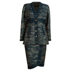 CHANEL 12K$ New Paris / Egypt Iconic Black Tweed Ensemble 34 FR