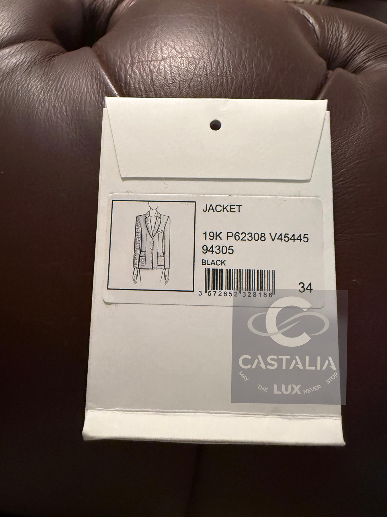 Chanel 12K$ New Sequinned Black Tweed Jacket 34 FR en vente 15