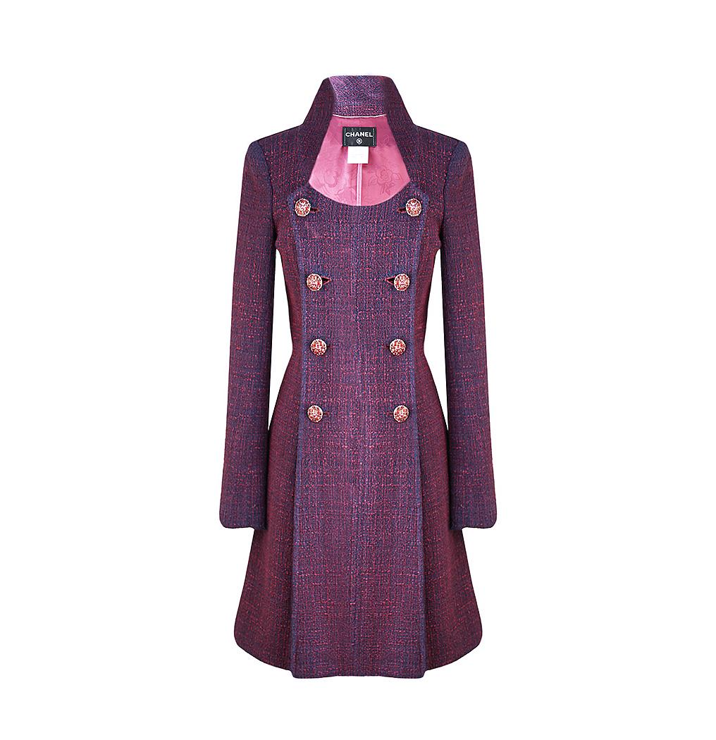 Chanel 12K$ Paris / Bombay Runway Tweed Coat 48 FR Unisexe en vente