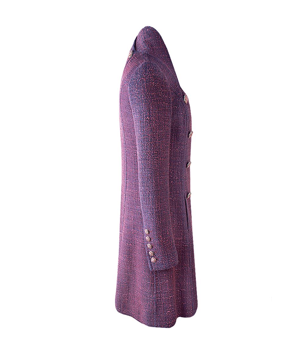 Chanel 12K$ Paris / Bombay Runway Tweed Coat 48 FR For Sale 1