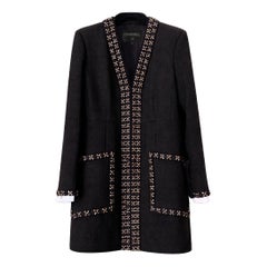 CHANEL 12K$ Paris / Cosmopolite Iconic Black Tweed Jacket 44 FR