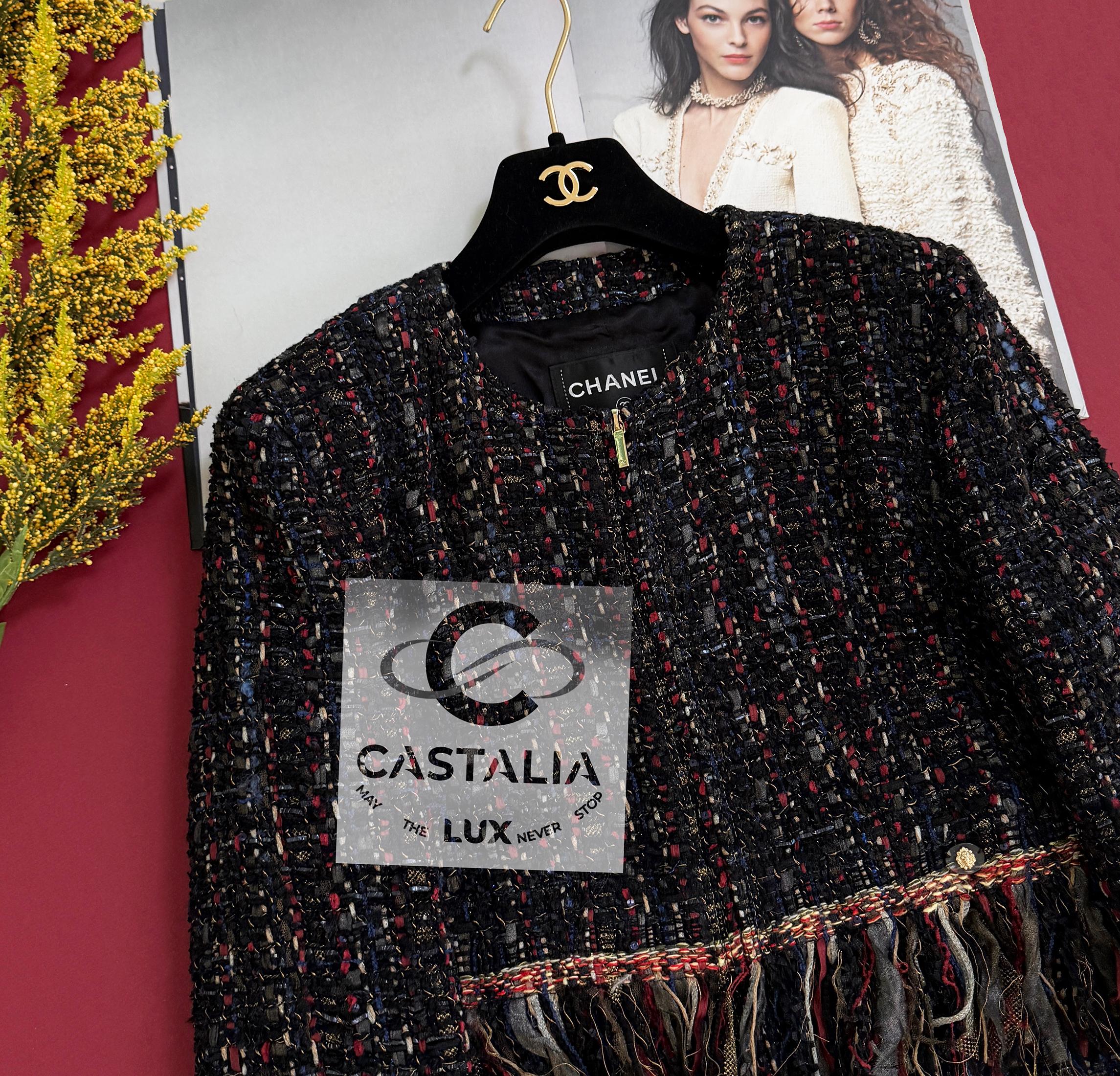 Chanel 12K$ Paris / Cosmopolite Lesage Tweed Jacket 38 FR For Sale 5