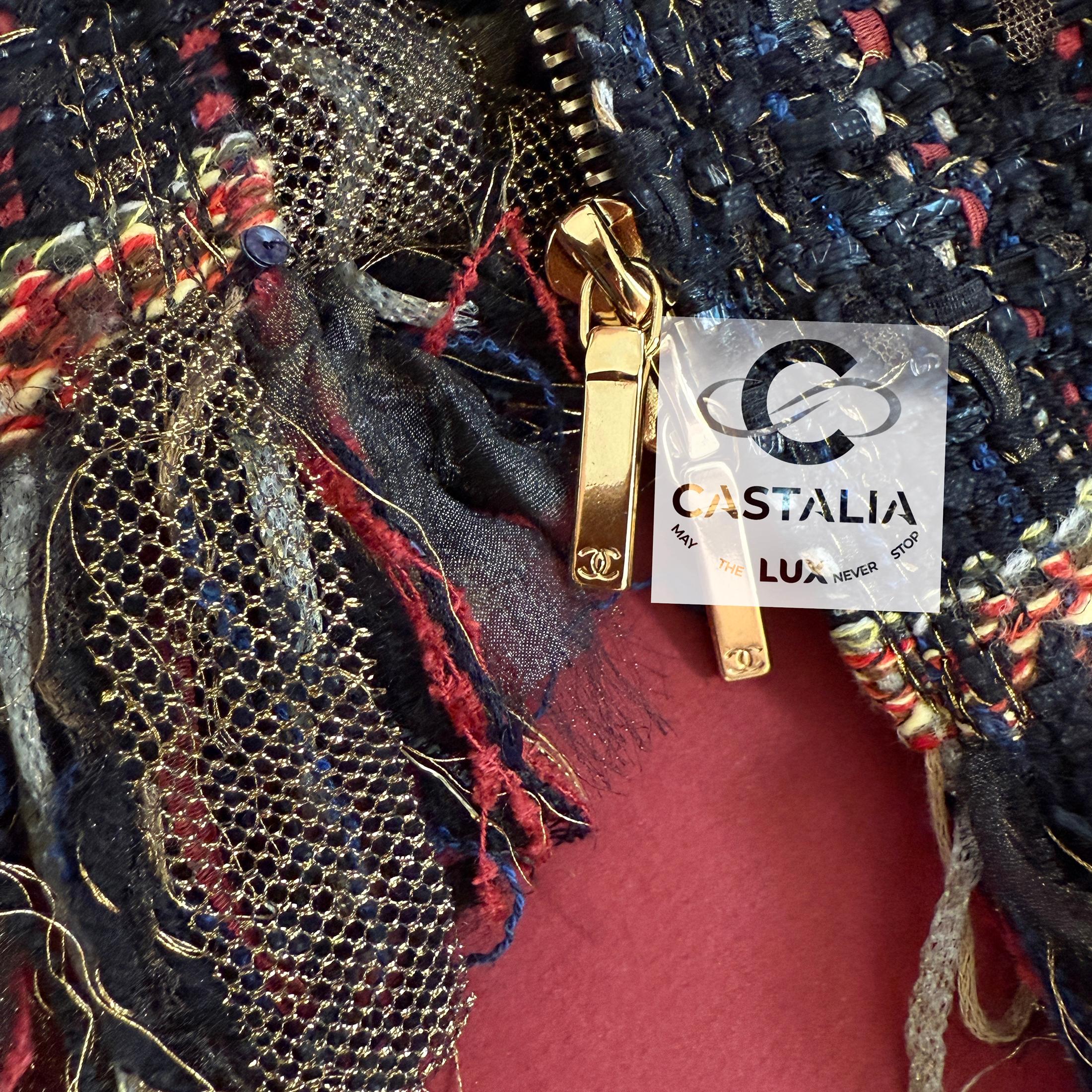 Chanel 12K$ Paris / Cosmopolite Lesage Tweed Jacket 38 FR For Sale 7