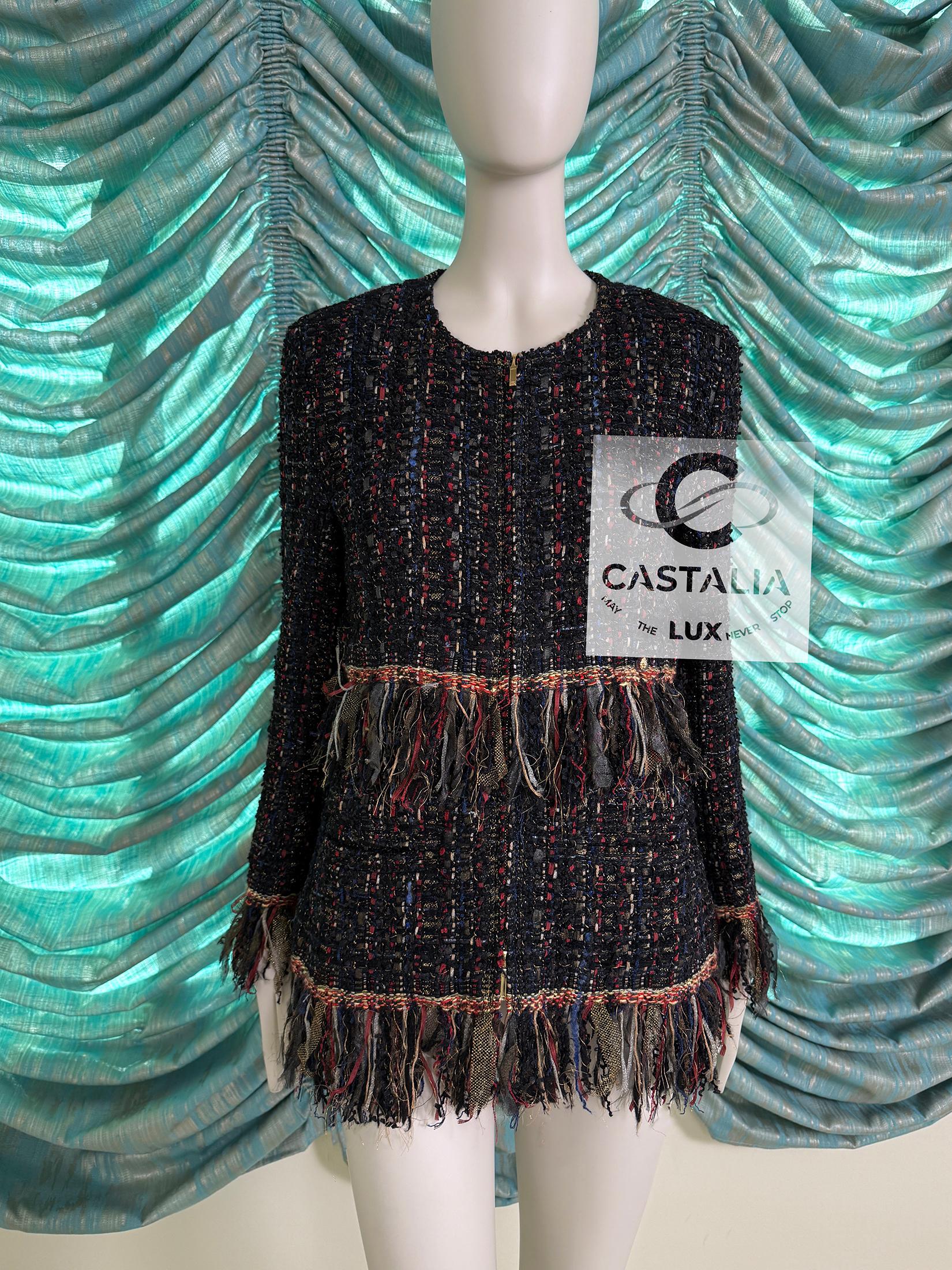 Chanel 12K$ Paris / Cosmopolite Lesage Tweed Jacket 38 FR For Sale 8