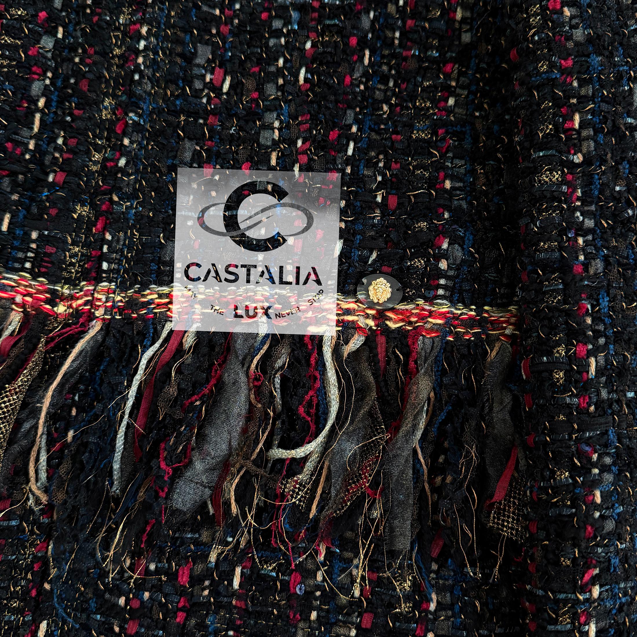 Chanel 12K$ Paris / Cosmopolite Lesage Tweed Jacket 38 FR For Sale 9