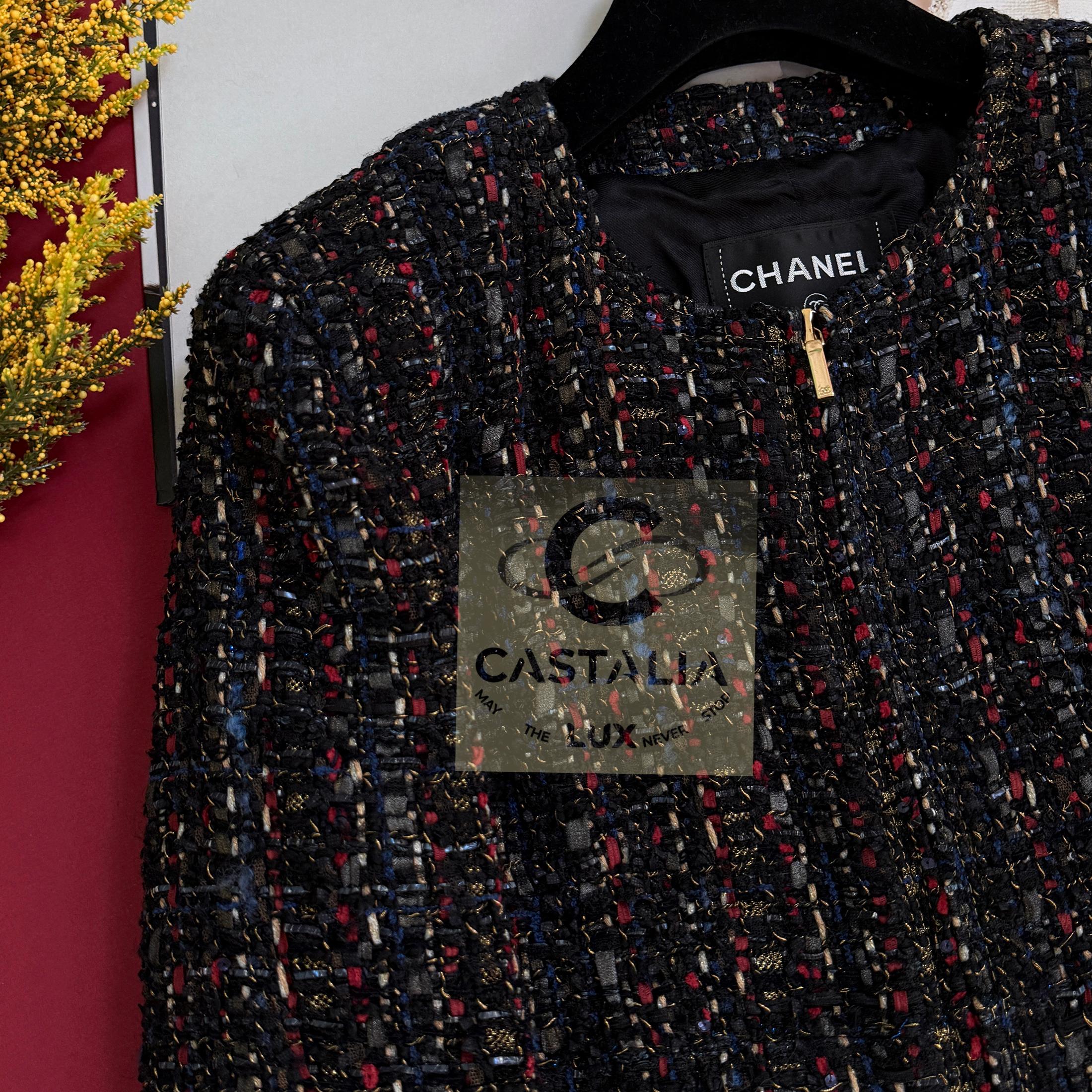 Chanel 12K$ Paris / Cosmopolite Lesage Giacca in tweed 40 FR in vendita 7