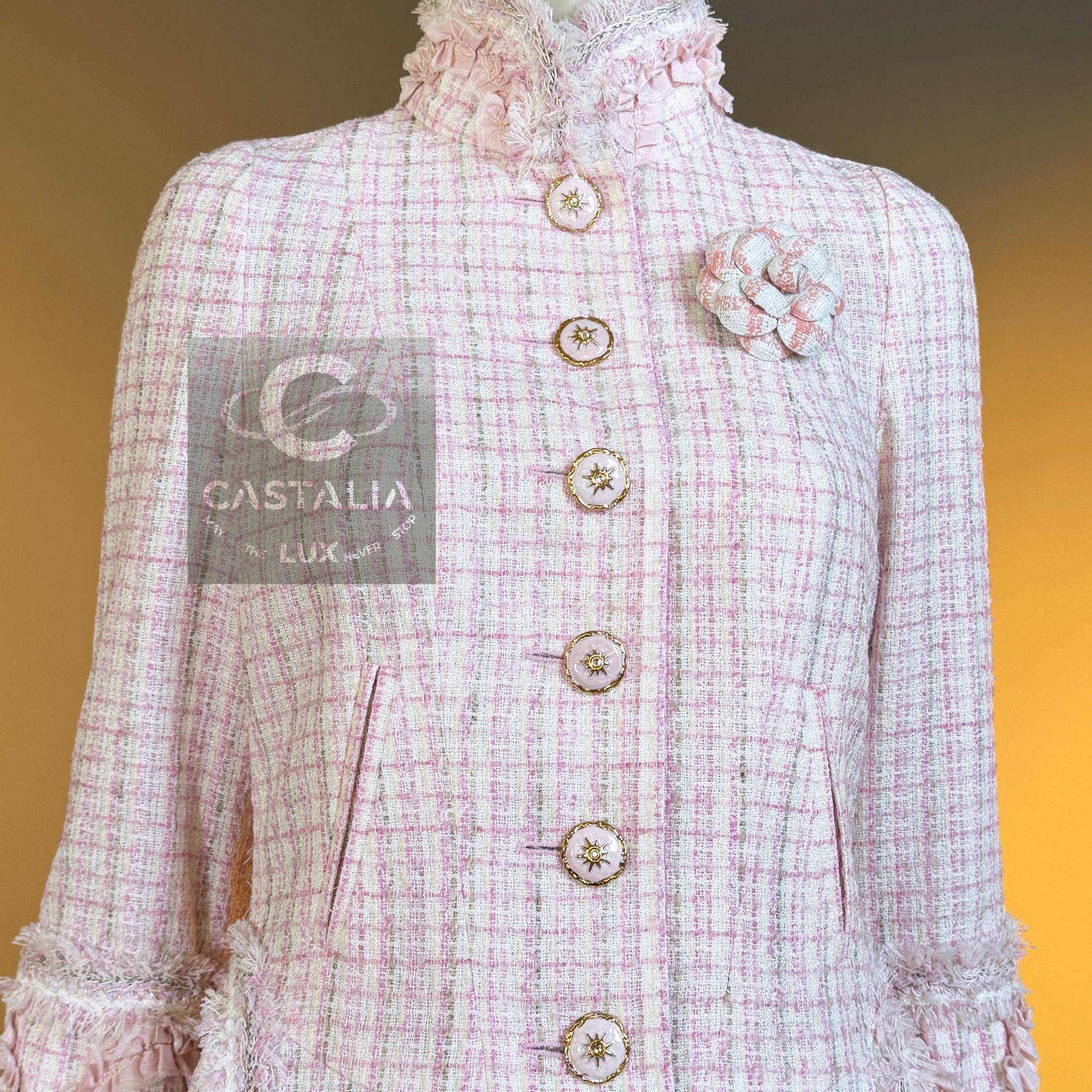 CHANEL 12K$ Paris / Versailles Barock Style Tweed Jacke 36 FR im Angebot 9