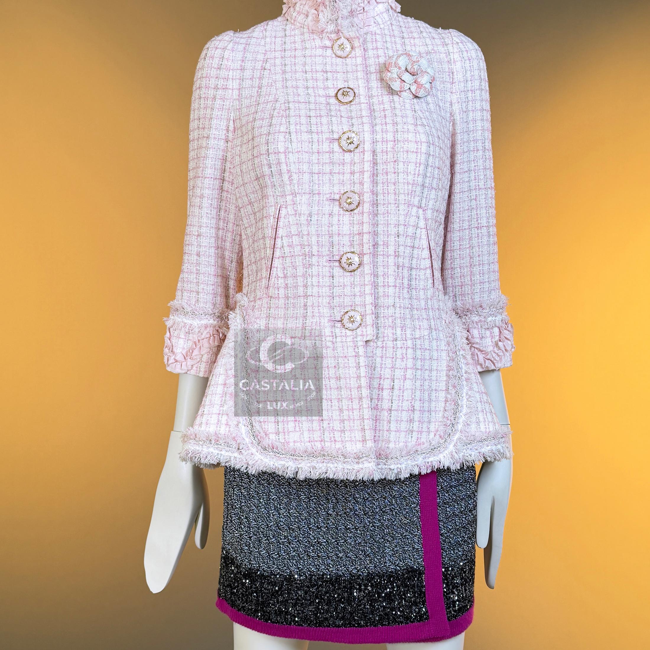 CHANEL 12K$ Paris / Versailles Barock Style Tweed Jacke 36 FR im Angebot 10