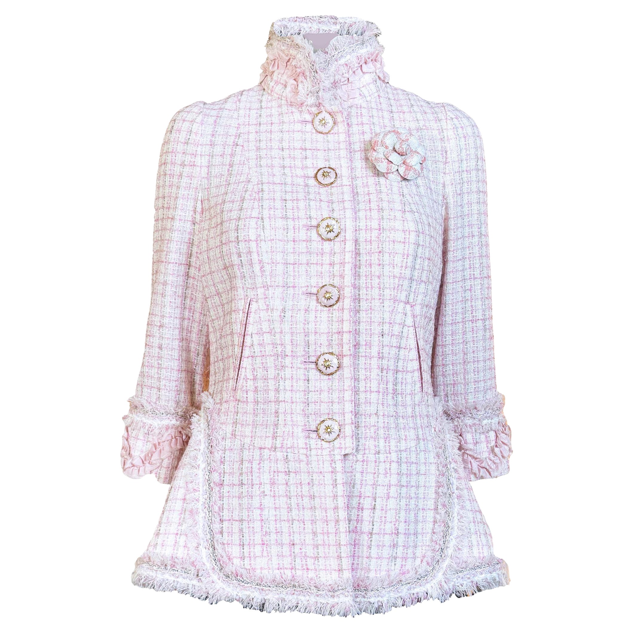 CHANEL 12K$ Paris / Versailles Baroque Style Tweed Jacket 36 FR