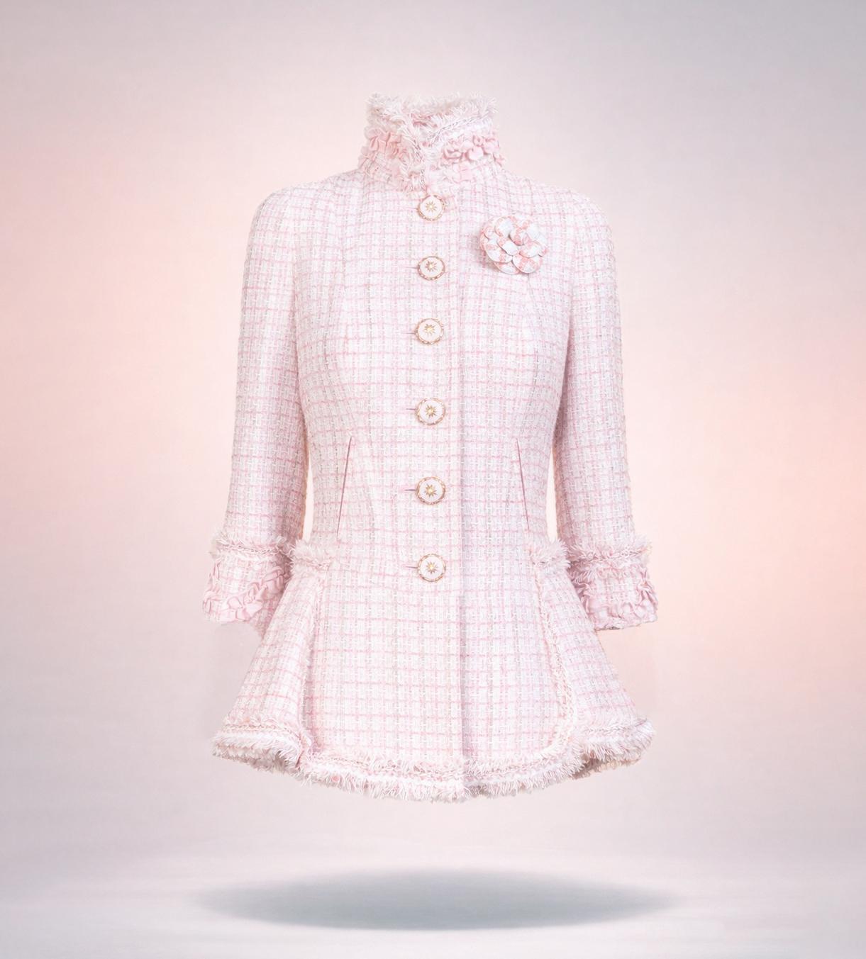 CHANEL 12K$ Paris / Versailles Baroque Style Tweed Jacket 36 FR