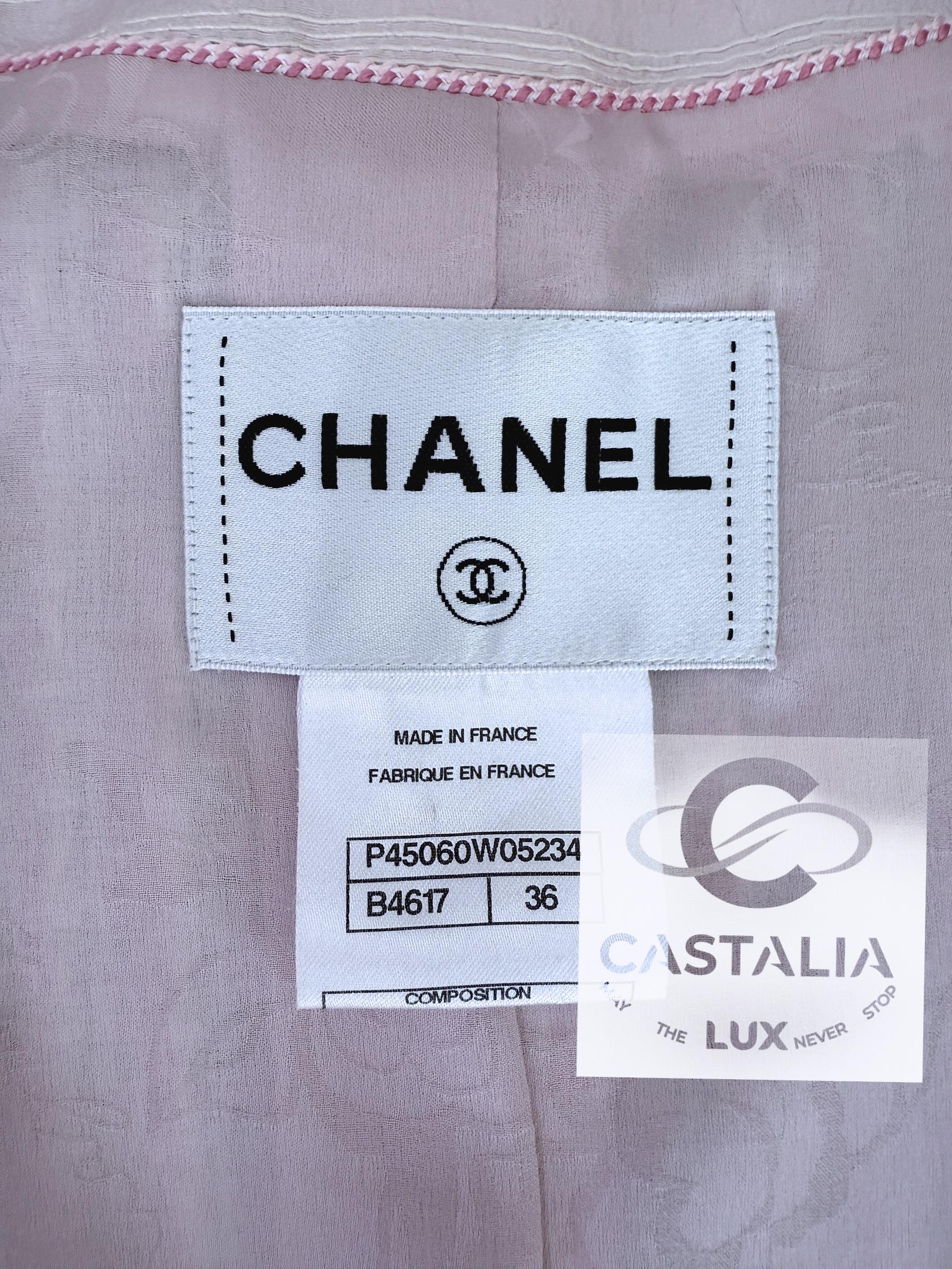Chanel 12K$ Giacca in tweed barocco pastello 36 FR in vendita 10