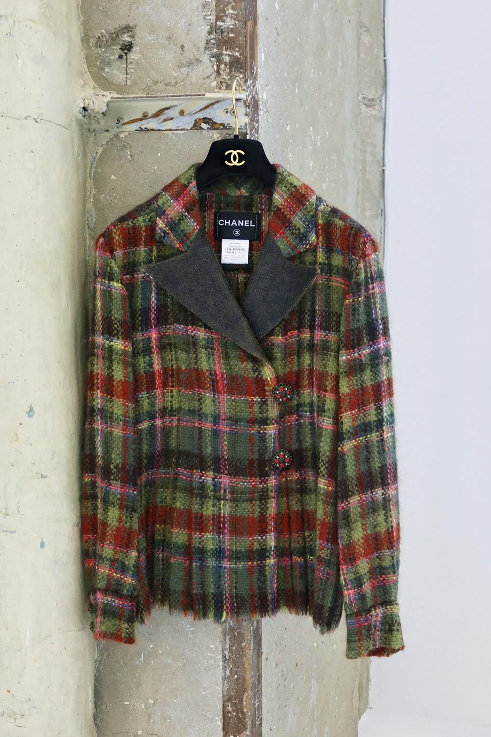 CHANEL 12K$ Raro París / Edimburgo Pasarela Chaqueta de tweed 34 FR 4