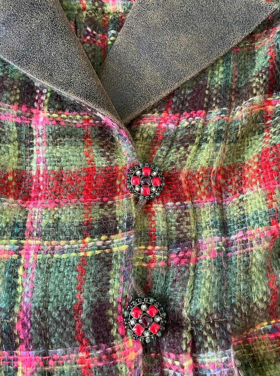 CHANEL 12K$ Raro París / Edimburgo Pasarela Chaqueta de tweed 34 FR 2