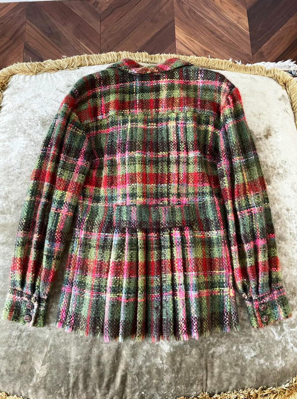 CHANEL 12K$ Raro París / Edimburgo Pasarela Chaqueta de tweed 34 FR 3