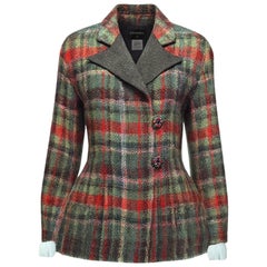 CHANEL 12K$ Seltene Paris / Edinburgh Laufsteg Tweed Jacke 34 FR