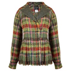 CHANEL 12K$ Rare Paris / Edinburgh Runway Tweed Jacket 34 FR