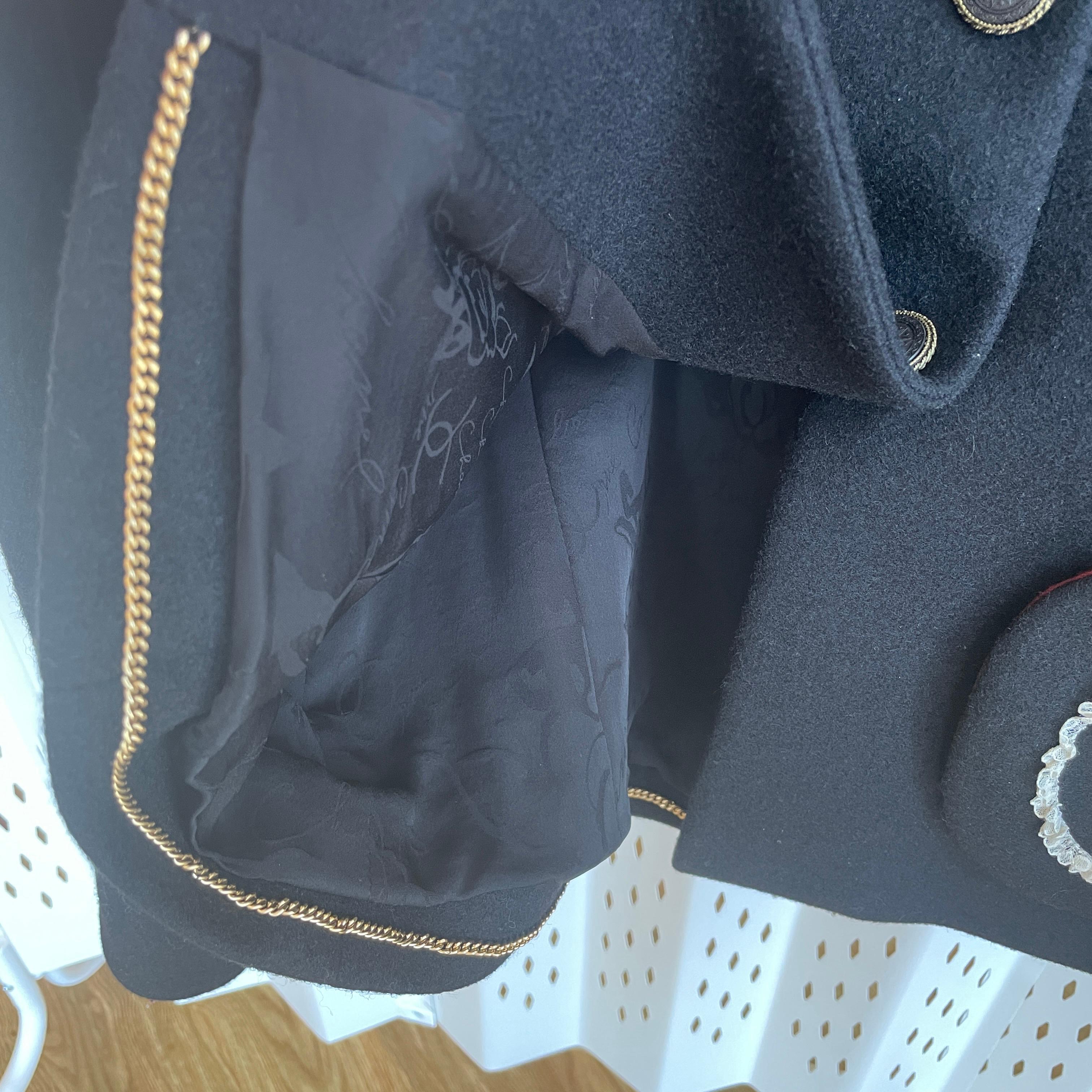 Chanel 12K$ Work Of Art Couture Black Jacket  For Sale 8