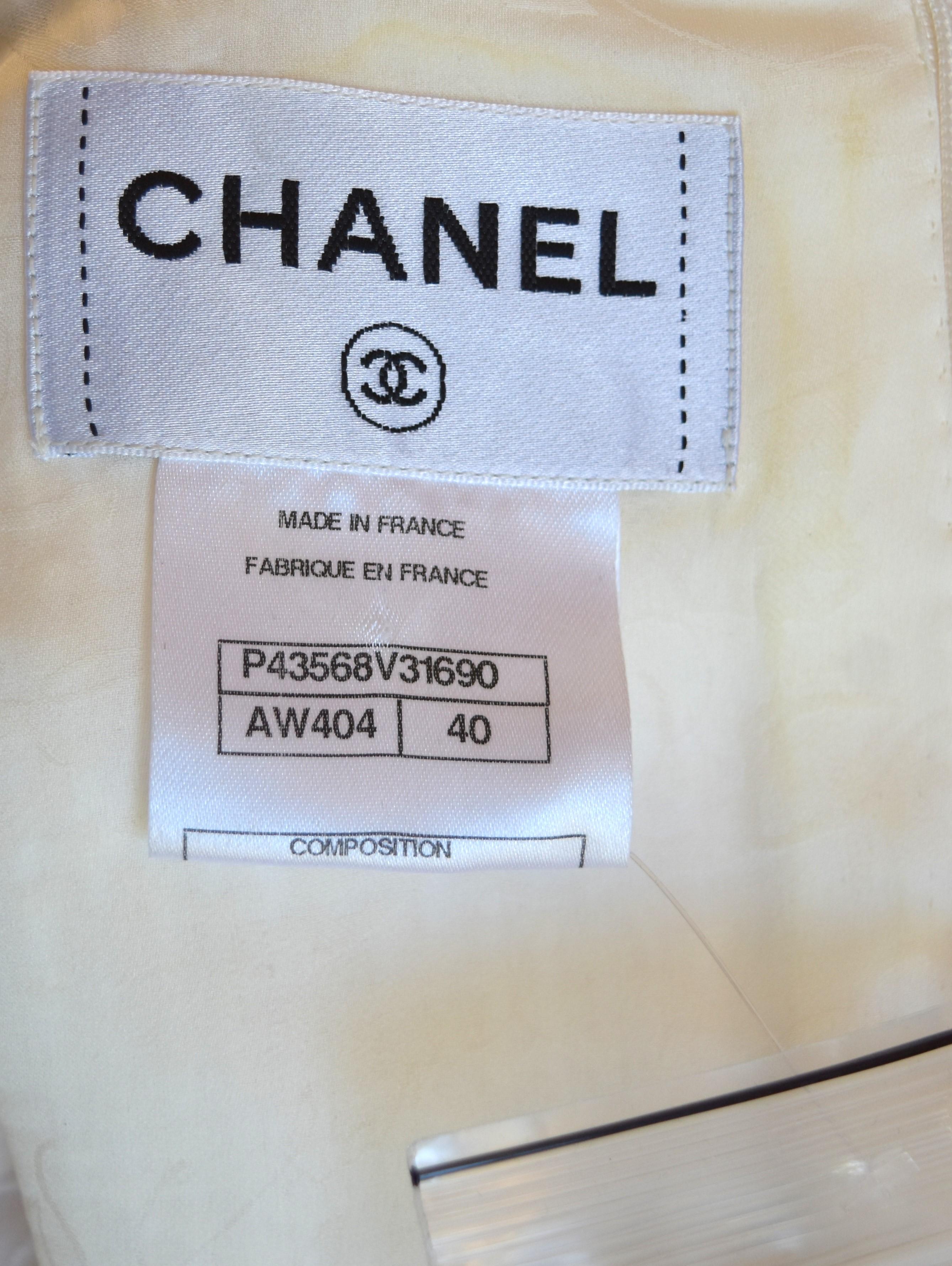 Chanel 12p Runway Dress CC Logo Zip 40 NWT For Sale 1
