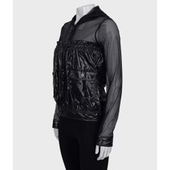 Chanel 12SS Mesh Nylon Hooded Jacket - Size FR36