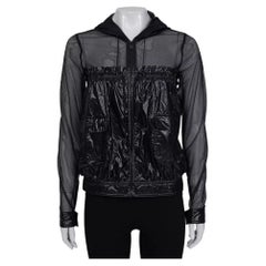 Chanel 12SS Chaqueta de nailon con capucha - Talla FR36