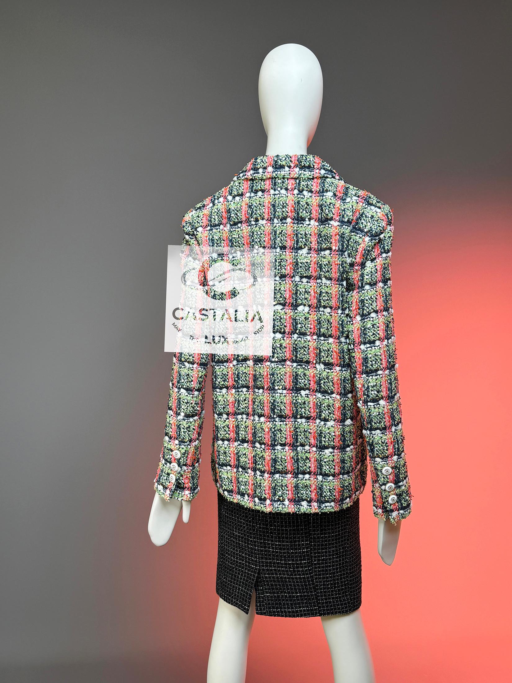 Chanel 13$ New Anna Wintour Style Lesage Tweed Jacket 38 FR For Sale 12