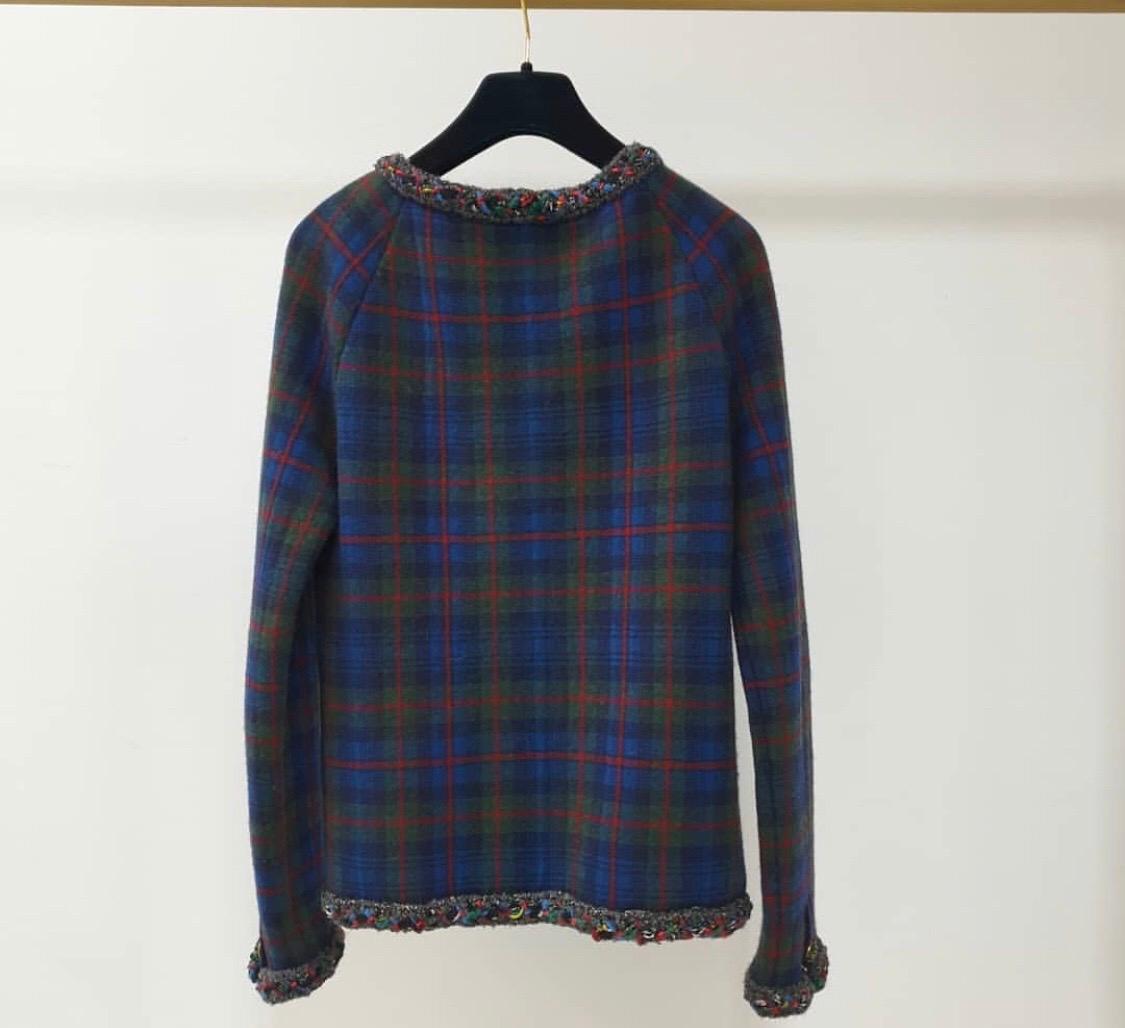 Chanel 13A  Cashmere Blazer Jacket Cardigan 2