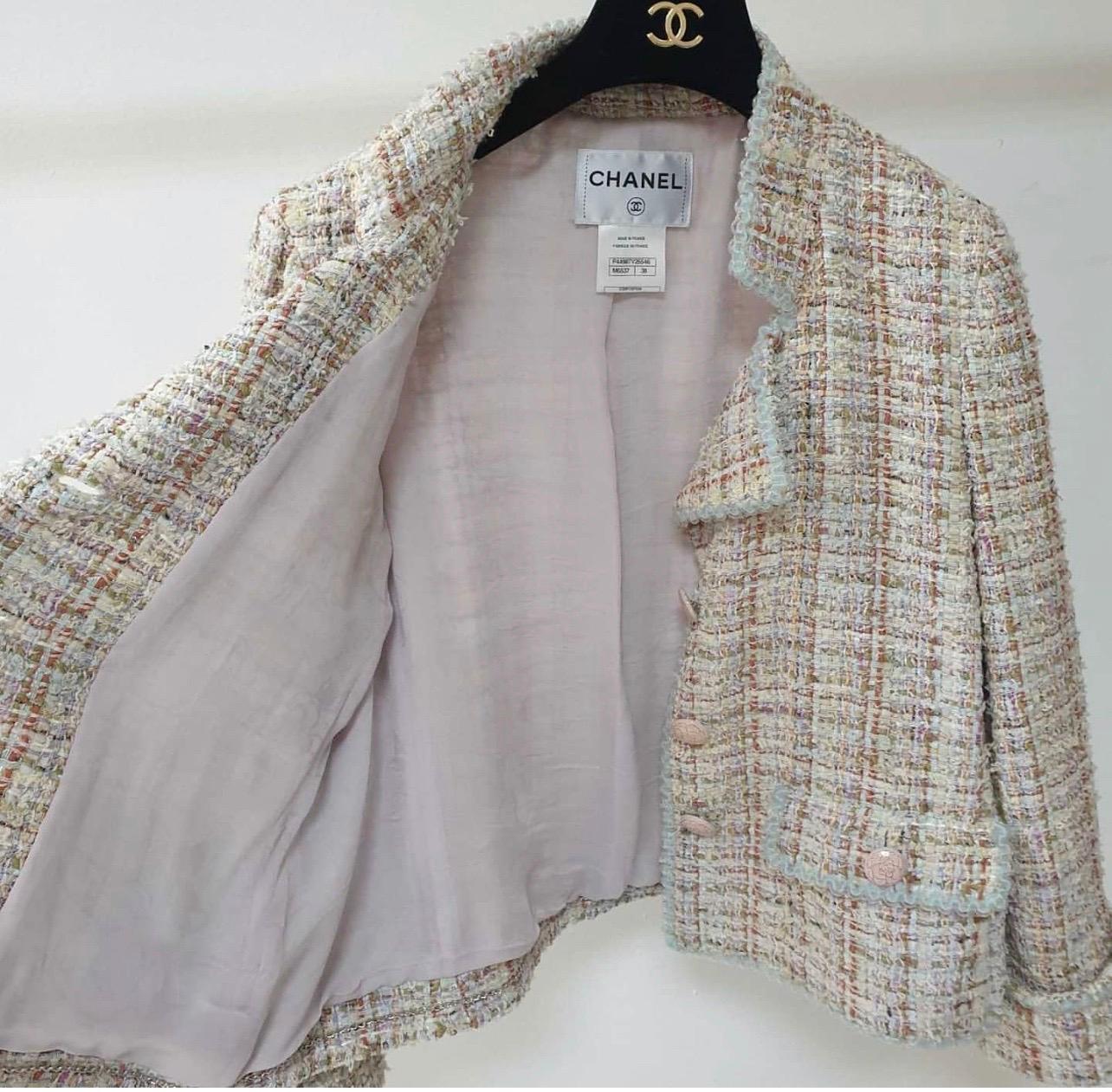 Women's CHANEL 13C Tweed Lesage Jacket Blazer