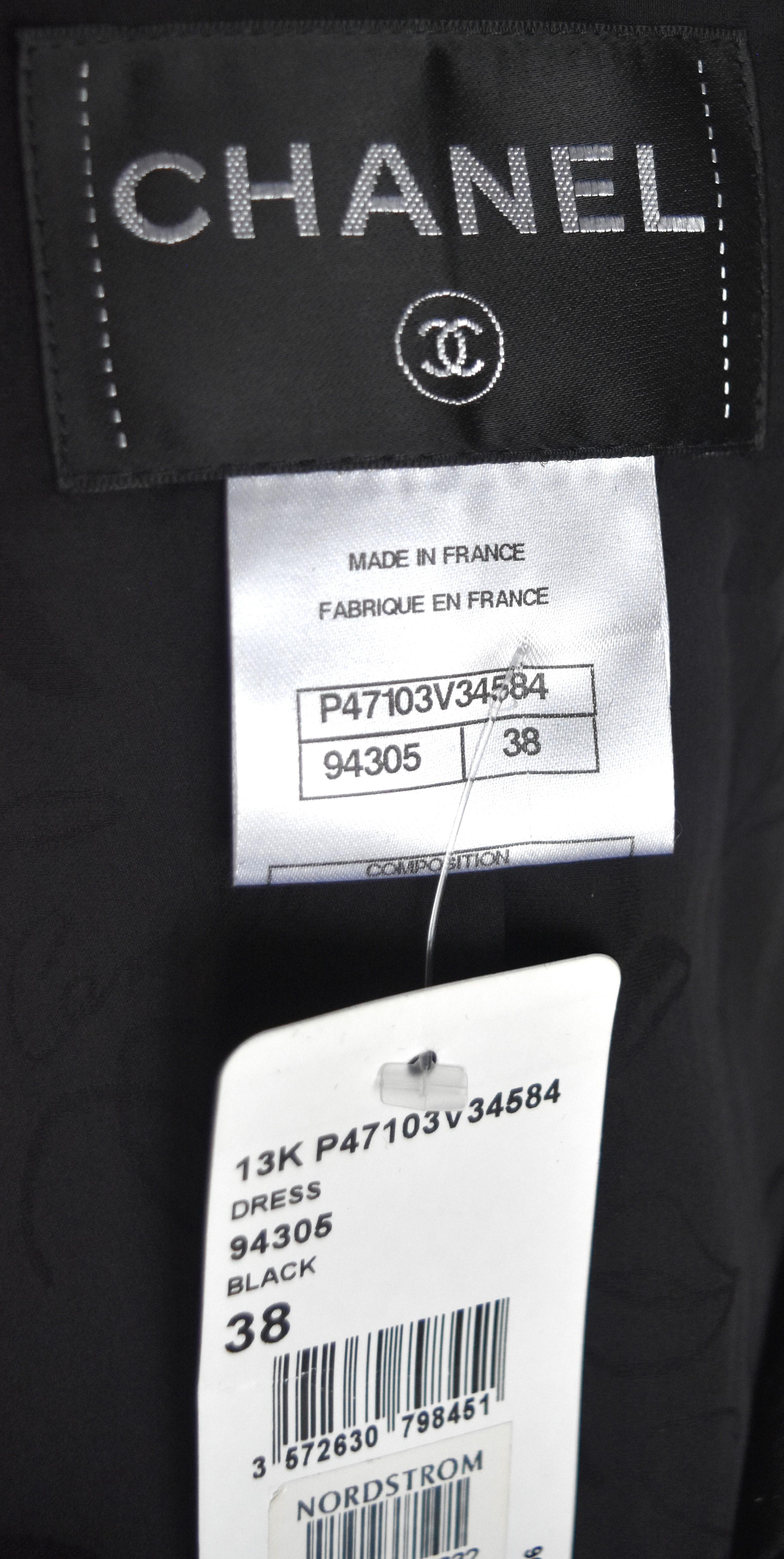 Chanel 13K 2013 NEU Most Wanted Laufsteg Mantelkleid mit geflochtenem Besatz FR 38 im Angebot 1