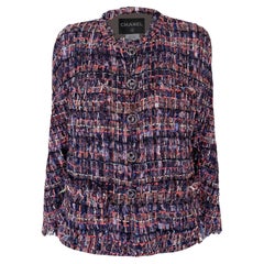 Chanel 13K$ Beige Ribbon Tweed Jacket 42 FR