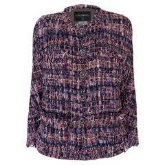 Chanel 13K$ Beige Ribbon Tweed Jacket 42 FR