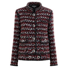 CHANEL 13K$ Black Sequinned Lesage Tweed Jacket 46 FR