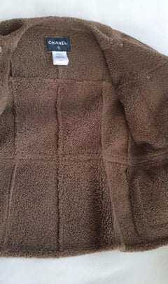 Chanel 13K$ CC Buttons Camel Shearling Jacket