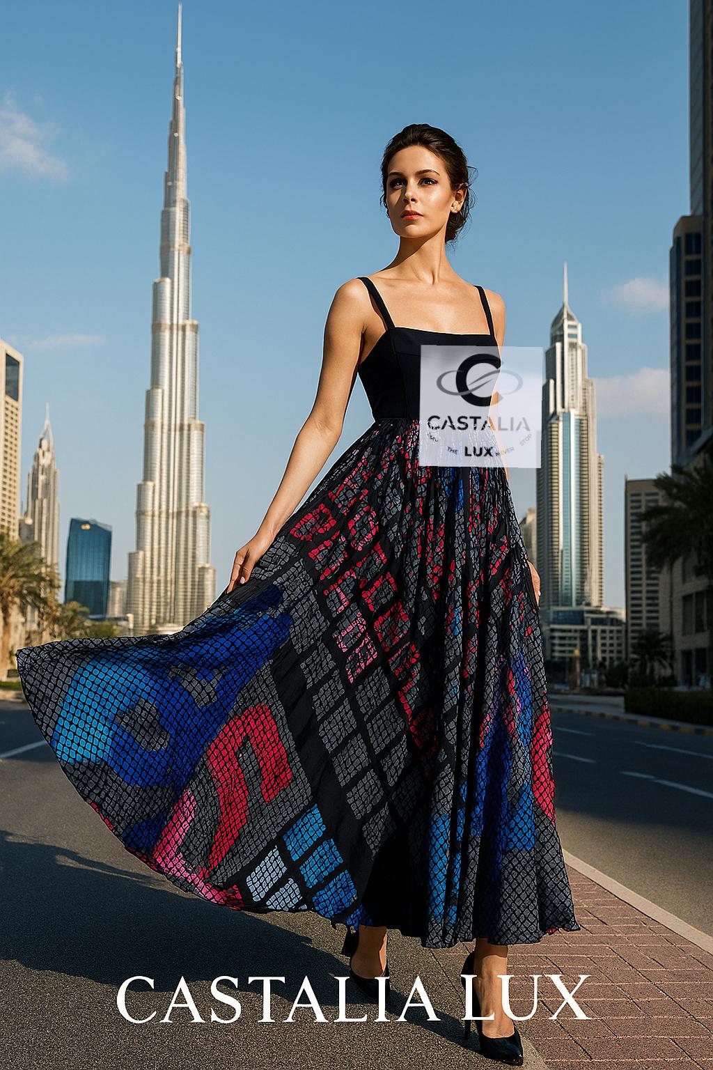 Viola Chanel 13K$ CC Logo Maxi Abito in seta 40 FR in vendita