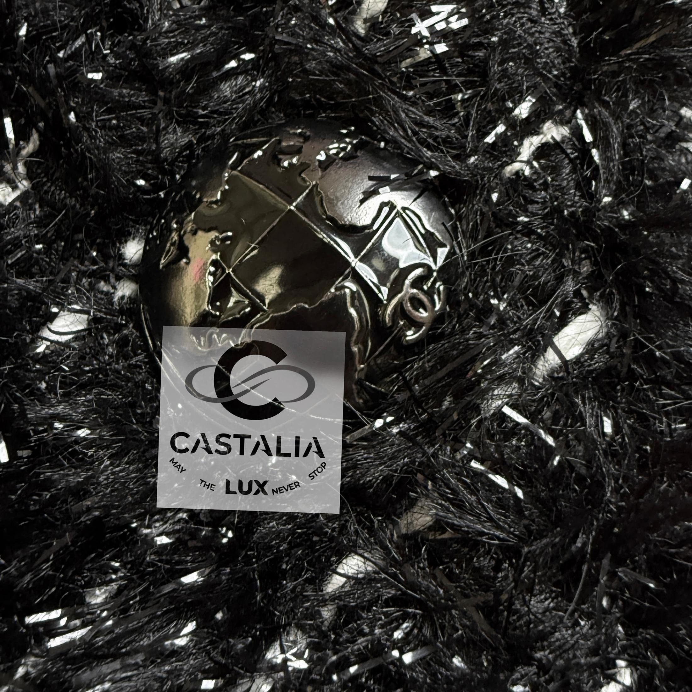 CHANEL 13K$ Cosmic Futurism Black Tweed Jacket  36 FR For Sale 6