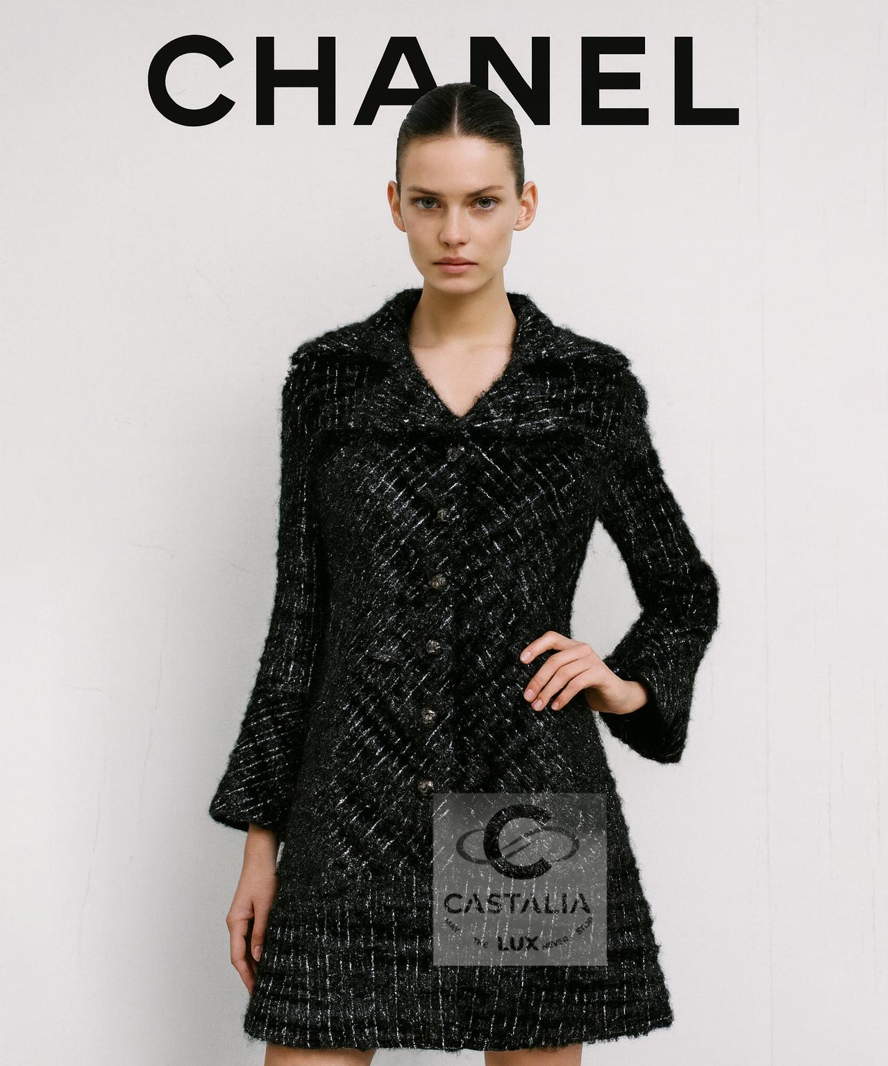 2013 Fall GLOBALIZATION Collection by Karl Lagerfeld
~ As seen on Cara Delevingne in the iconic campaign in magazines,

~ A vision spun from the twilight of galaxies, 
this Chanel jacket from Karl Lagerfeld’s Globalization Collection fuses earthly