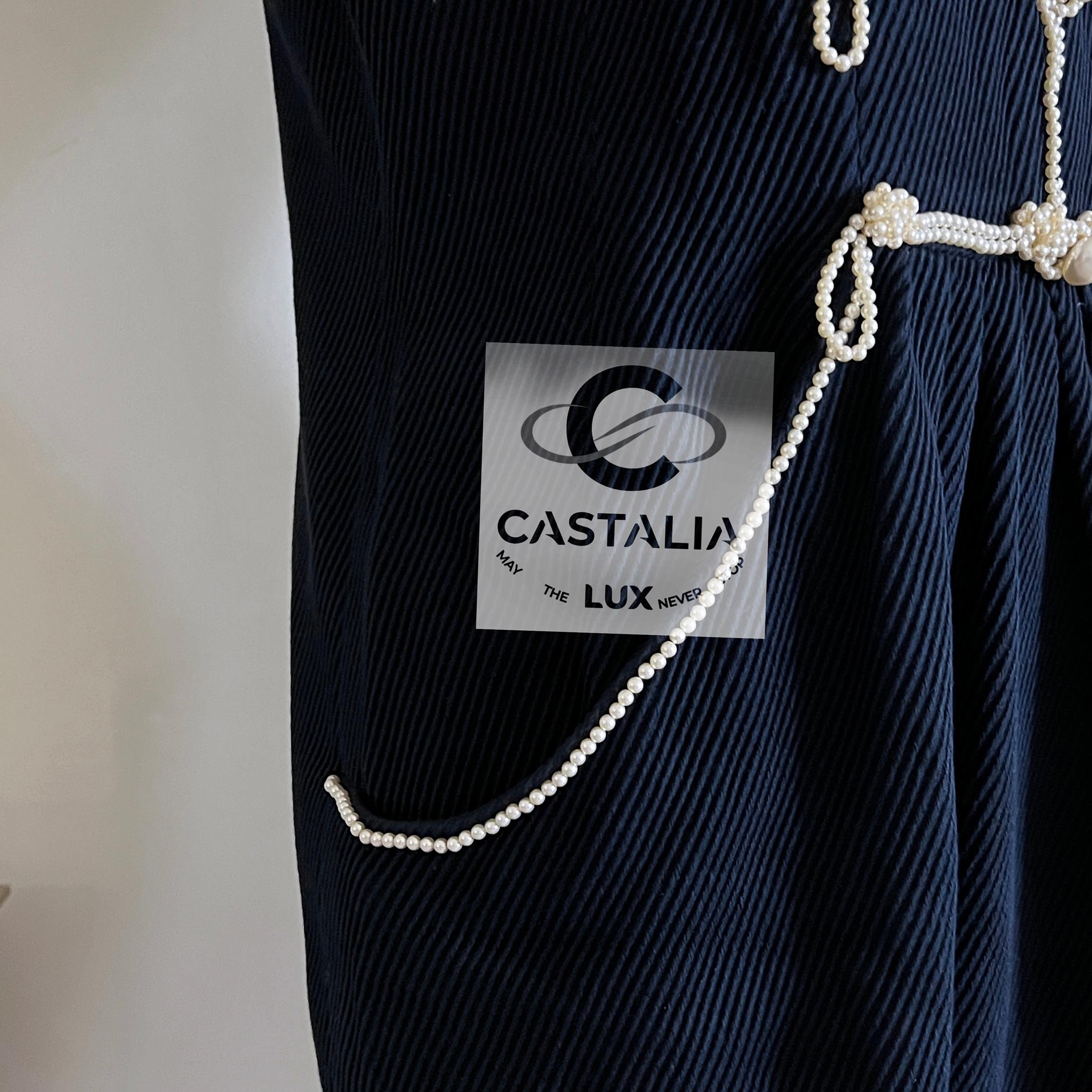 Chanel 13K$ Extrem seltenes, perlenbesetztes Kleid mit Perlenverzierung 38 FR im Angebot 5