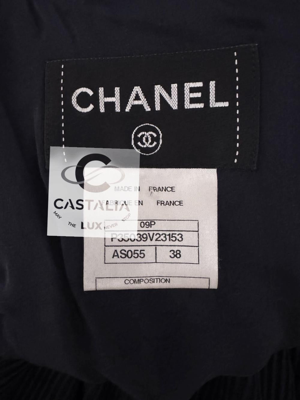 Chanel 13K$ Extrem seltenes, perlenbesetztes Kleid mit Perlenverzierung 38 FR im Angebot 10