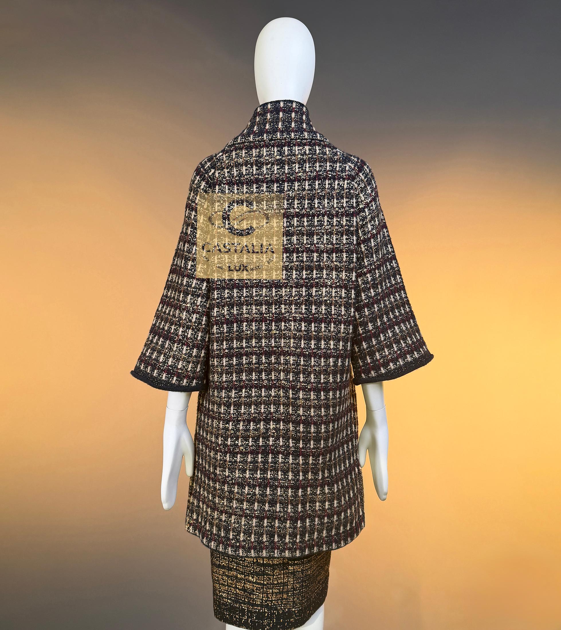 CHANEL 13K$ Icónico París / Byzance CC Gripoix Botones Abrigo 36 FR en venta 12